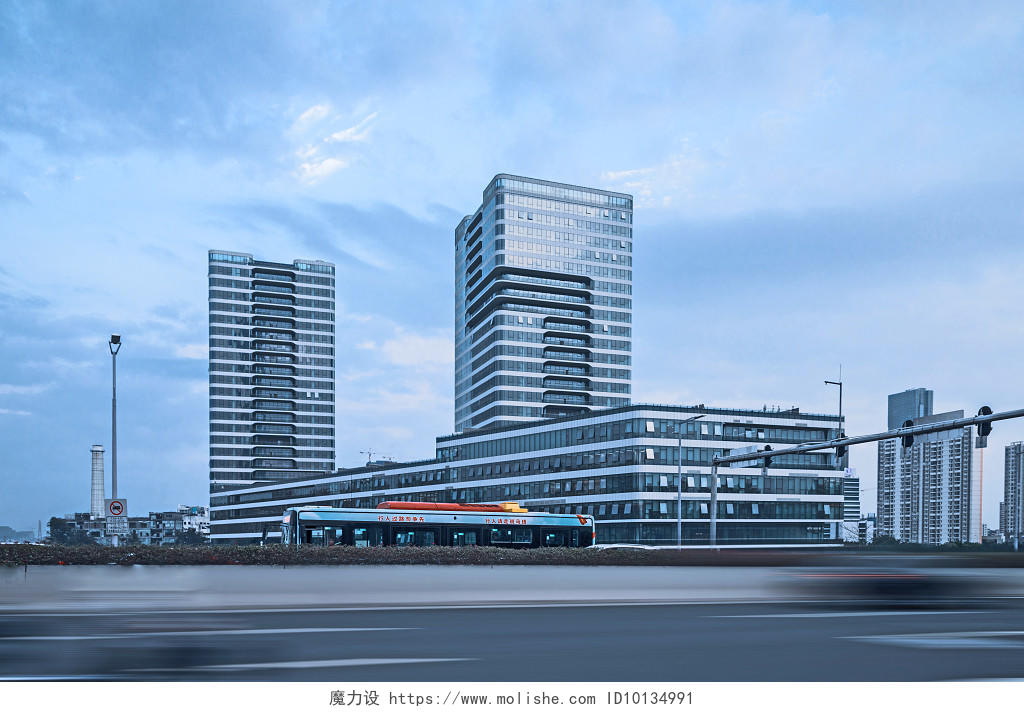 广州日报办公楼以商务办公楼为主题拍摄